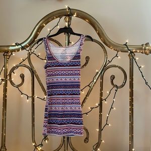 Faded Glory Red White and Blue Tank Top